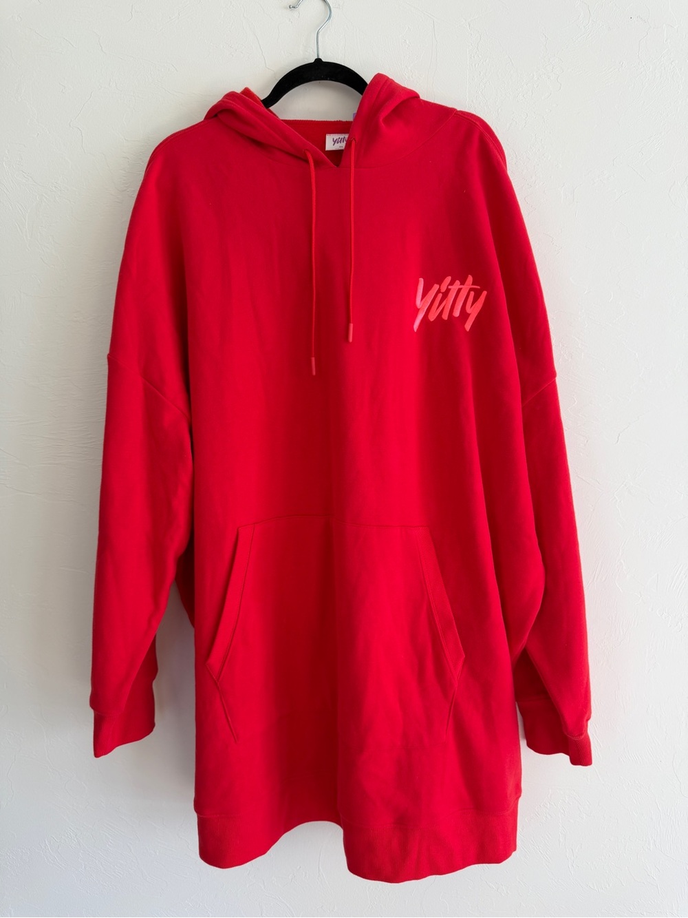 YITTY Red Oversized Hooded Sweatshirt - Size 2X - Picture 3 of 10